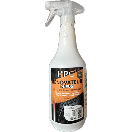Rénovateur pneus HPC 750 ml pour plastiques et caoutchoucs