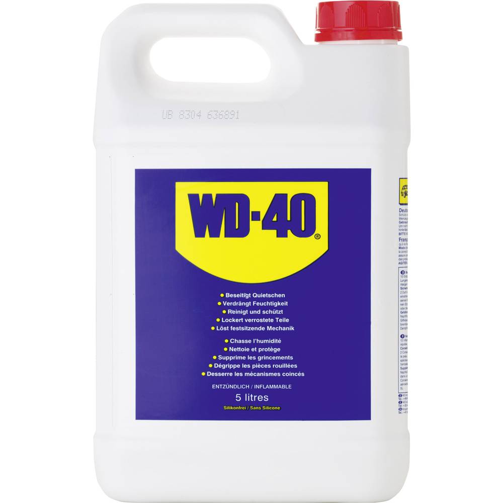 WD40 5L WD-40 multifonction 5 litres – dégrippant, lubrifiant et anti-humidité pour mécanique et garage