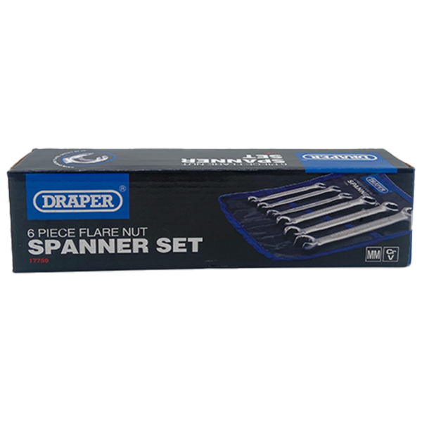 Jeu de 6 clés à tuyauter  - Draper Tools
