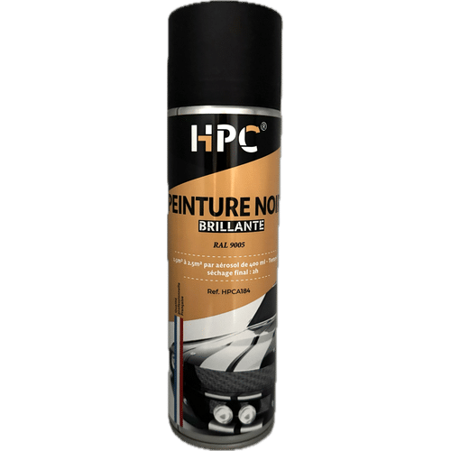 Peinture noire brillante haute tempรฉrature RAL 9005 โ Aรฉrosol HPC Peinture noire brillante RAL 9005 haute tempรฉrature en aรฉrosol HPC 400 ml