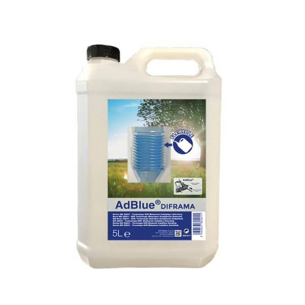 AdBlue 5L Diframa avec flexible de remplissage – solution pour voitures diesel SCR