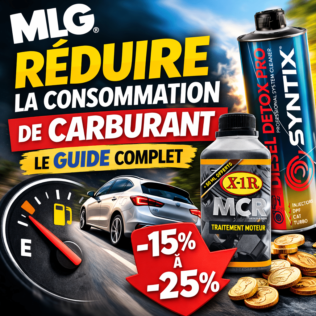 Réduire la consommation de carburant d’une voiture grâce à l’entretien moteur et aux additifs X1R MCR et Diesel Detox Pro