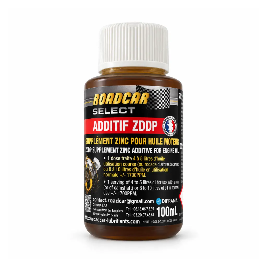 additif-zddp-roadcar-select-100-ml-02-trois-quarts Additif ZDDP Roadcar Select 100 ml – Supplément zinc pour huile moteur – Image 1